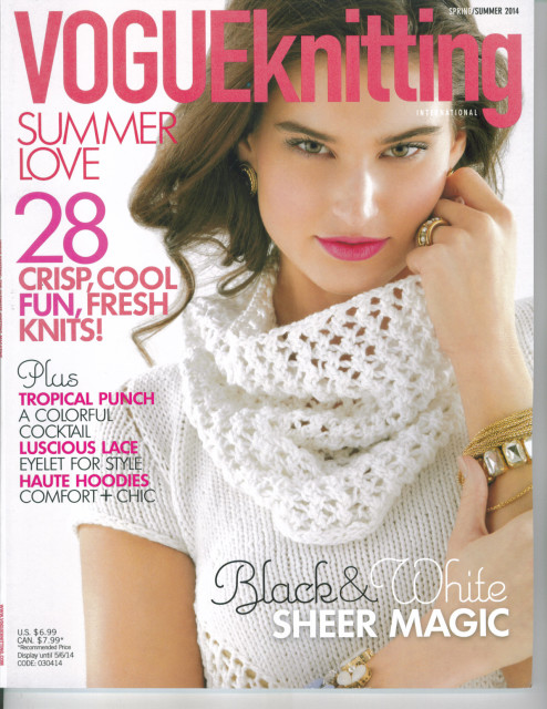 Streamline Superstar Colleen Cuthbertson Lands The cover Of Vogue Knitting Spring/Summer Issue 2014